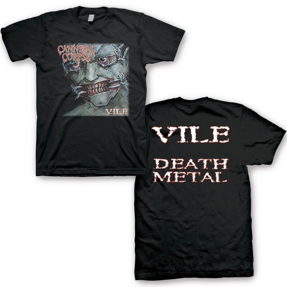 CANNIBAL CORPSE cd cv VILE DEATH METAL Официальная Футболка 2XL Новая кровоточащая зарезанная Унисекс Футболка XL
