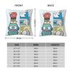Cartoon Hangyodon Pillowcase Printing Polyester Cushion Cover Decorative Throw Pillow Case Cover Home Square 18''