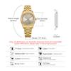 Ladies Watch Women'S Steel Belt Watch Business Light Luxury Fashion Waterproof Diamond Quartz Watch 0156