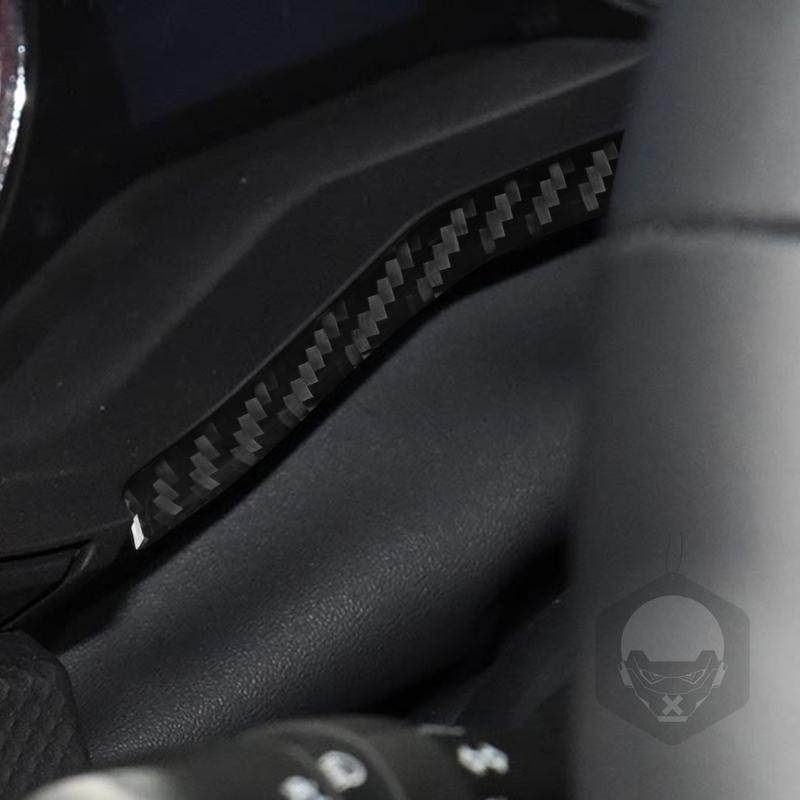Real Carbon Fiber Car Accessories Steering Wheel Trim Cover Soft Sticker For Subaru Forester SK 2024