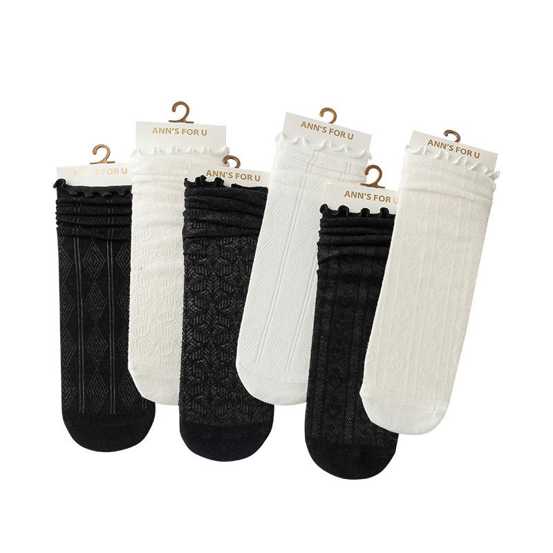 Girls Socks Summer Thin Breathable Mesh Baby Stockings College Wind Sweet Children'S Love Knee Socks