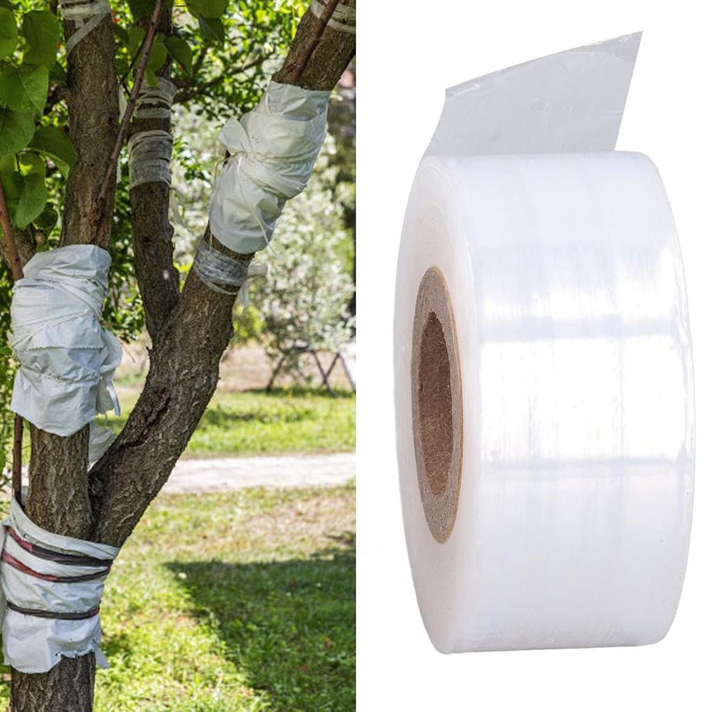 Spezial für Veredelungsfolie, selbstklebendes Gartenfruchtbaum-Klebeband ohne Binden, PE-Veredelungsfolie, Baumstumpf-Dehnung