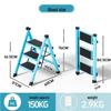 Folding Small Indoor Ladder: Multi-functional A-frame with Non-slip Steps, 2 or 3 Steps
