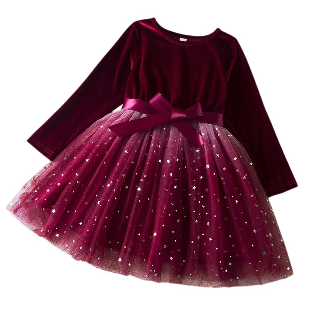 Girls' Tulle Dress - Gradient Princess Party Gown