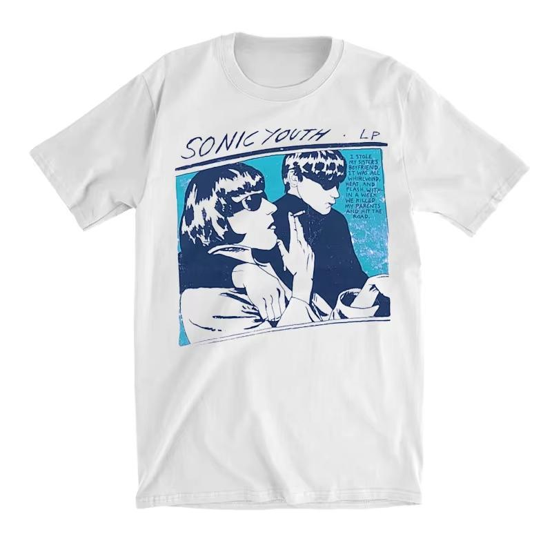 2026 Sonic Youth Sonic Youth Band Rock Punk Casual Tshirt Unisexs And Womens Luxury Band Brand Outdoor Leisure Unisex Top