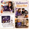 Akryl Halloween Adventskalender Prydnad för Bordsyta Hylla Juldekoration