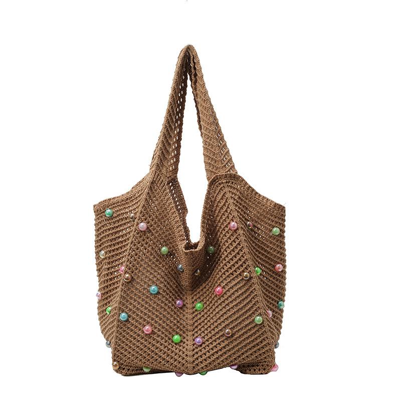 

Summer popular straw bag new fashion woven women s bag foreign lazy shoulder seaside travel handbag хаки