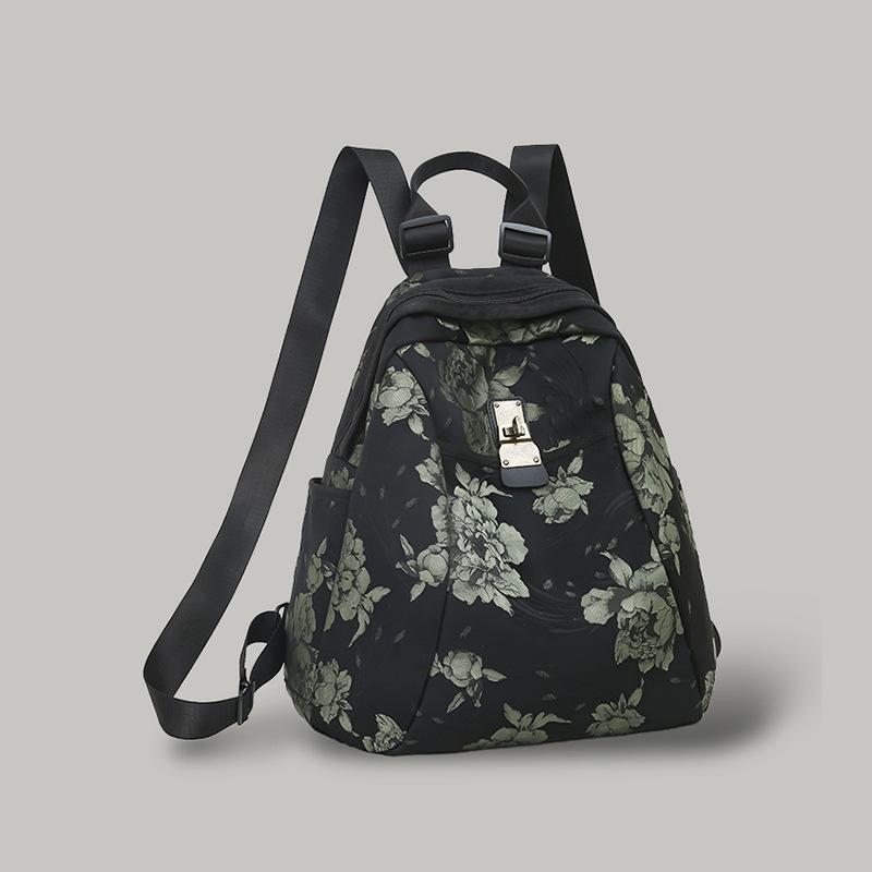Schoolbag Fashion Ethnic Style Chinese Style Guochao Fashion Women's Outdoor Light Short Trip Multifunctional Backpack Backpack