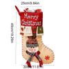 Funny Hanging Christmas Stocking Three-dimensional Christmas Sock Snowman Large Capacity Christmas Decoration Xmas Tree