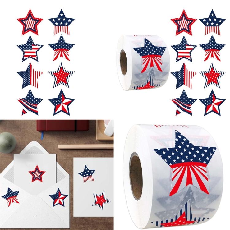 Gift Wrapping Labels Star Shaped Stickers for Sealing Invitation Envelope