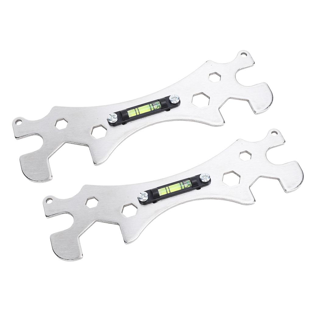 2 STÜCKE Duschschlüsselwerkzeug Multifunktional Tragbar Hohe Genauigkeit Badezimmerreparaturschlüssel für Zuhause