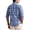 Polo Ralph Lauren Logo Embroidered Check Oxford Long Sleeve Shirt Men Shirts Blue 710966428-002