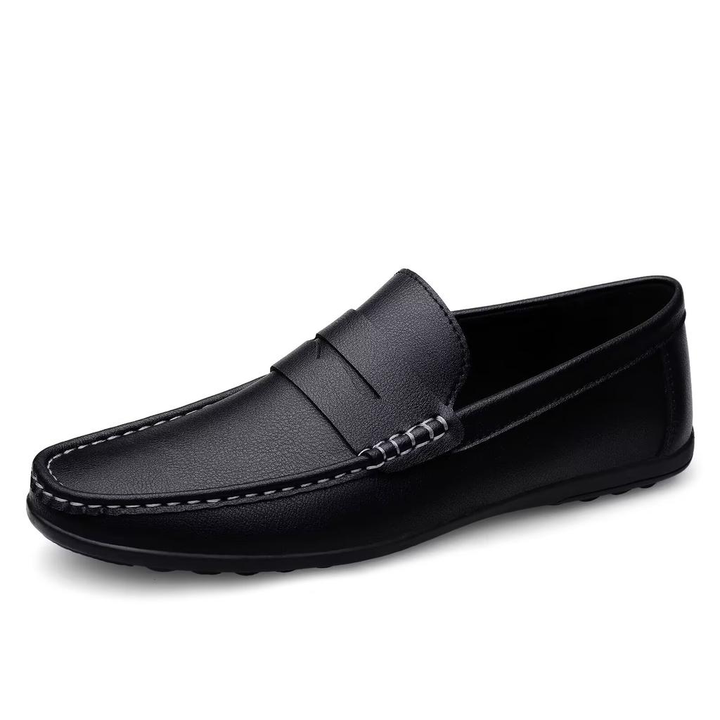 Moda Estiva Mocassini da Uomo Casual Italiani di Lusso Scarpe da Uomo in Vera Pelle Mocassini Leggeri Traspiranti Slip-on Scarpe da Barca
