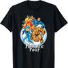 Fantastic Four Hero Poses Group Shot Poster Graphic Print Black Tshirts for Men Streetwear Fashion ShortSleeve Men Clthing