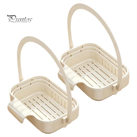 Collapsible Sink Waste Catcher Hanging Drain Basket, Foldable Stretchable Kitchen Colander, Space Saving Food Compact Storage Basket Strainer,