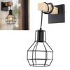 Cage Wall Sconce Shade Easy Installation Industrial Look Cage Wall Light Shade for Home Living Room Kitchen