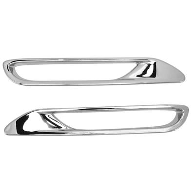 Conjunto de 2 Peças Moldura Sobrancelha da Luz de Nevoeiro Traseira Capa Guarnição Cromada Prata Substituição para Nissan Qashqai J11 2018‑2020