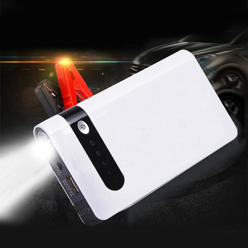 Portable Car Emergency Start Display Battery 2 Battery Booster Charger Laptop Charger White