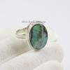Abalone Paua Shell Ring, Handmade 925 Sterling Silver Ring, Oval Gemstone Ring, Gift for Wife