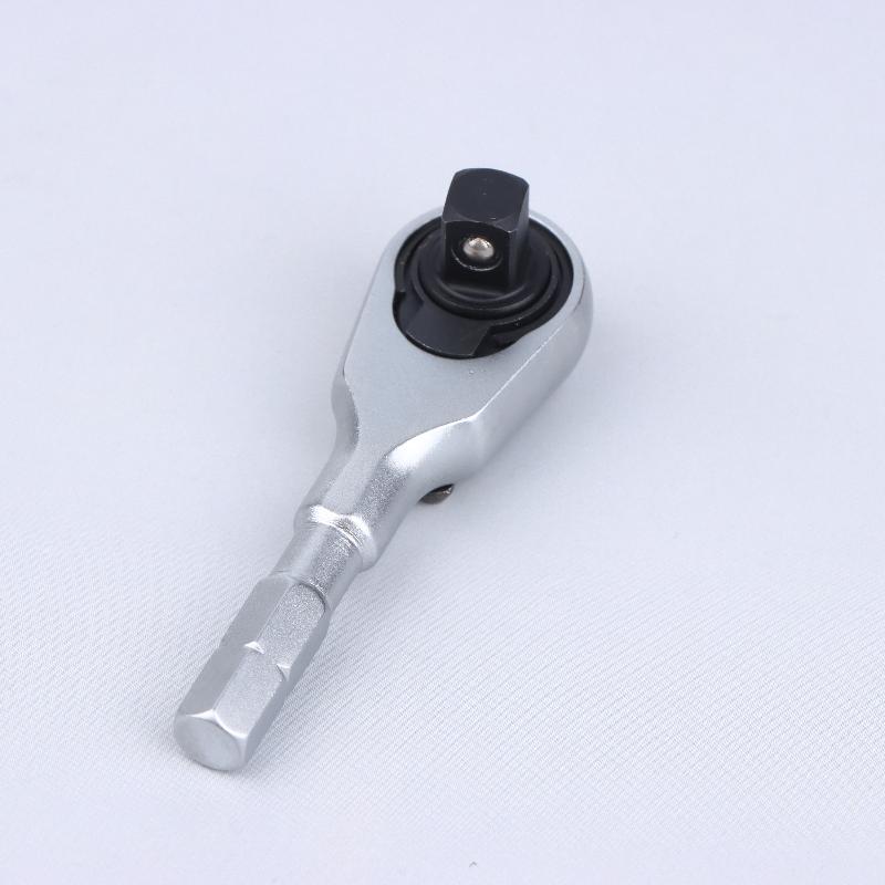 72-Tooth Mini Hex Wrench 2-In-1 Mini Ratchet Wrench Adapter 1/4 Inch Stubby Ratchet Wrench For Car Repair Tools 1Pcs