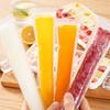 100 Pcs Disposable Popsicle Bag with Funnel Transparent Freezer Tubes for Healthy Snacks Yogurt Sticks Juice Smoothies Easy