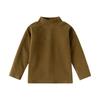 Children's long-sleeved T-shirts autumn and winter new boys' and girls' turtleneck base coats, baby warm tops, children's clothing