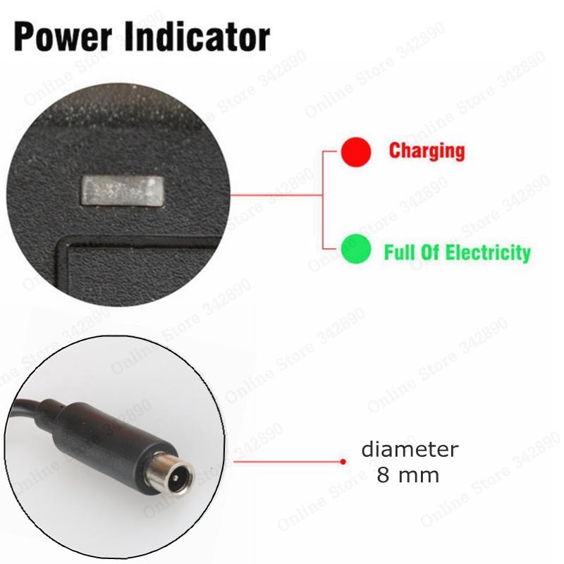 42v 3a Li-ion Battery Charger For 10s 36v Lithium Battery Pack With Rca8mm Connector