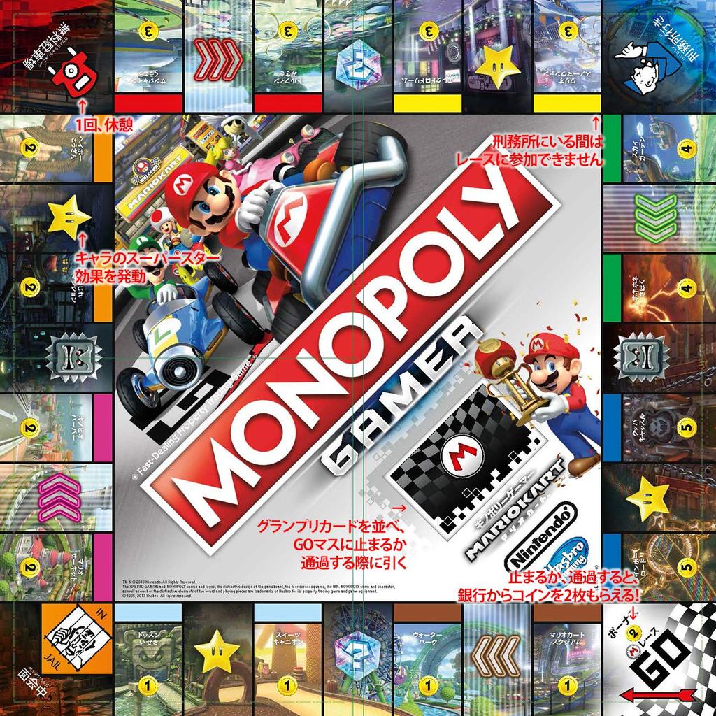Hasbro Board Game Monopoly Gamer Mario Kart E1870 Authentic