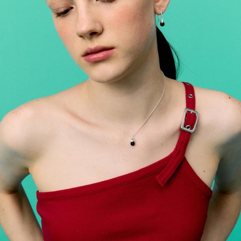 VINTAGE HOLLYWOOD [925 Silver] Breeze Bell Necklace_VH2536NE002M