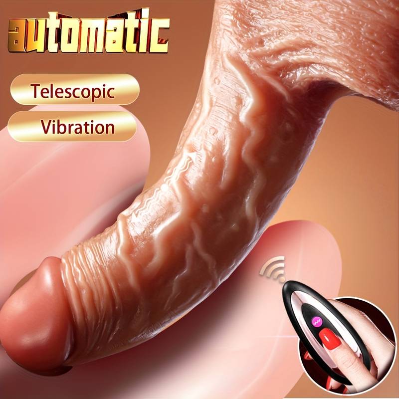 Realistic Silicone Dildo Vibrator For Women Wireless Telescopic Rotating Heated Thrusting Big Penis Sex Toys for Female Adult 18