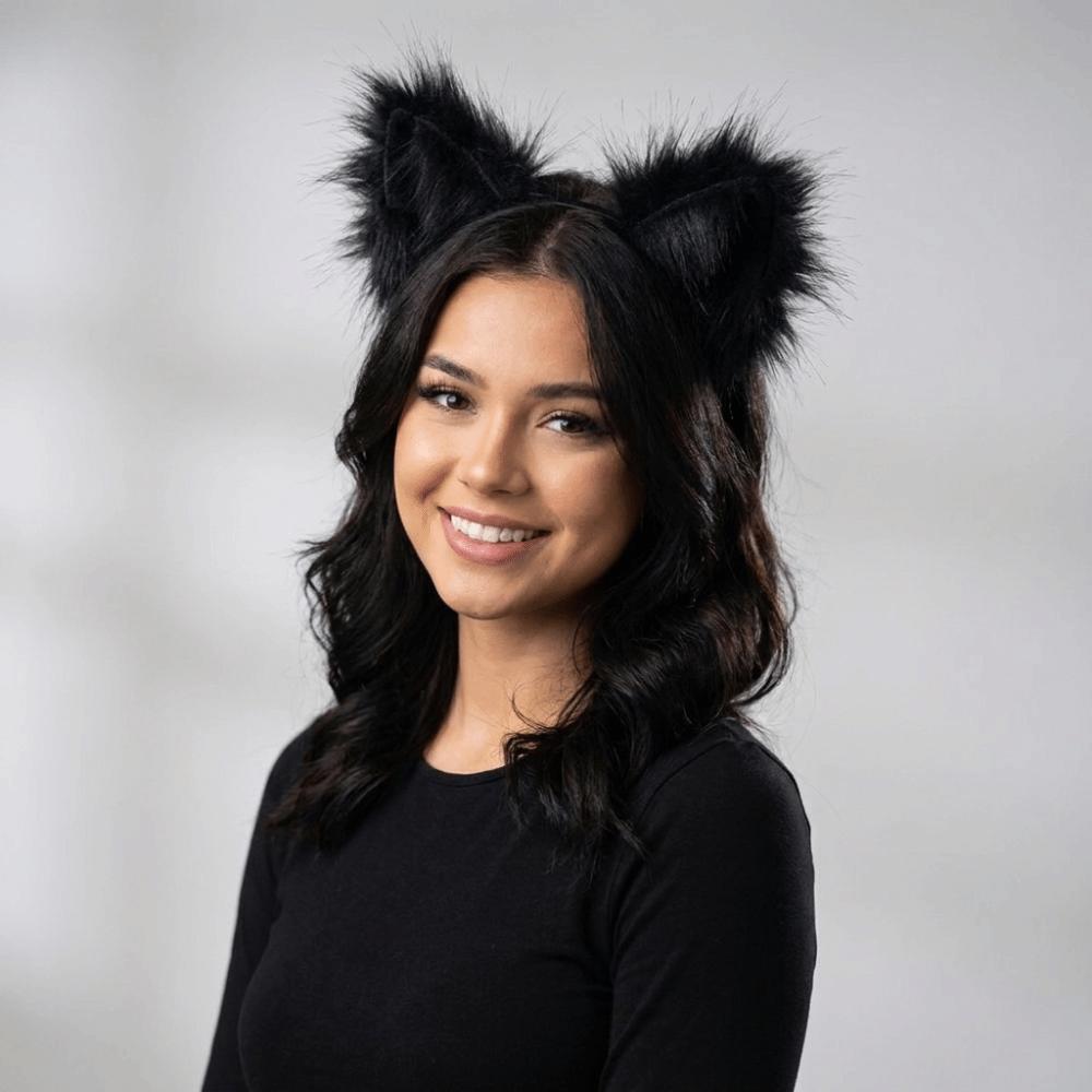 Animal Cat Ears Headband Furry Lolita Ears Headwear Party Costume Prop Hair Accessories Stage