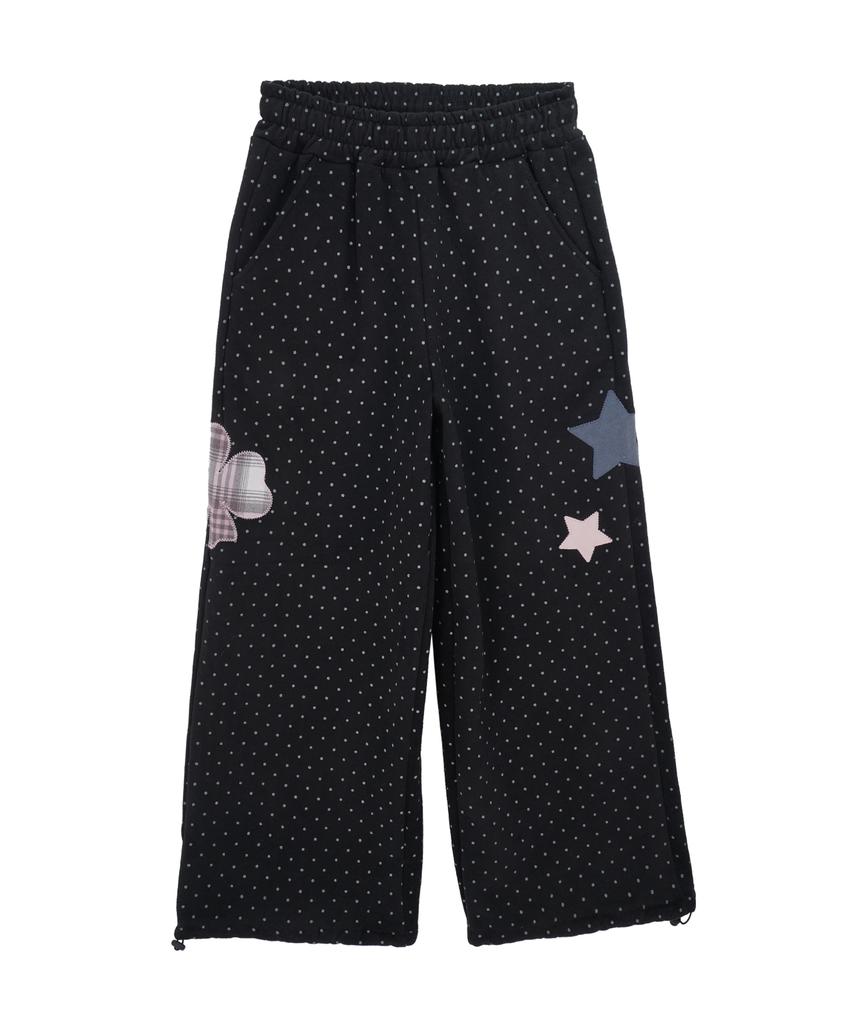 HIGH SCHOOL DISCO Dot Star Clover Sweatpants_Black