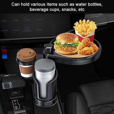 Car Cup Holder 3-in-1 Multi-functional Car Food Tray Holder Adjustable Car Cup Drinking Water Coffee Phone Holder