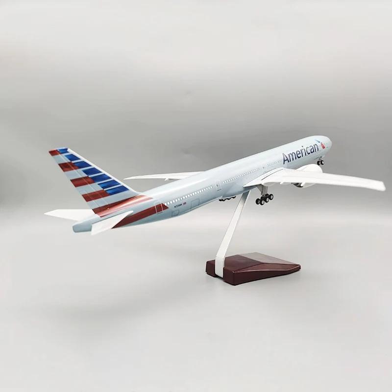 B777 Air American Airlines Model Plane resin 1:157 Scale Aircraft Replica miniature airplane Collected Gift By Aviation