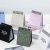 2023-2024 Mini Desk Calendar Plan Book Spiral Coil Page Turning Date Recording 17 Monthly Calendar for Planing Event Log Year of 2024 Calendar