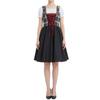 Traditionelles Oktoberfest-Kleid Damen Dirndl Kostüm Schnürung Mieder Schürze Rock Festival Outfit