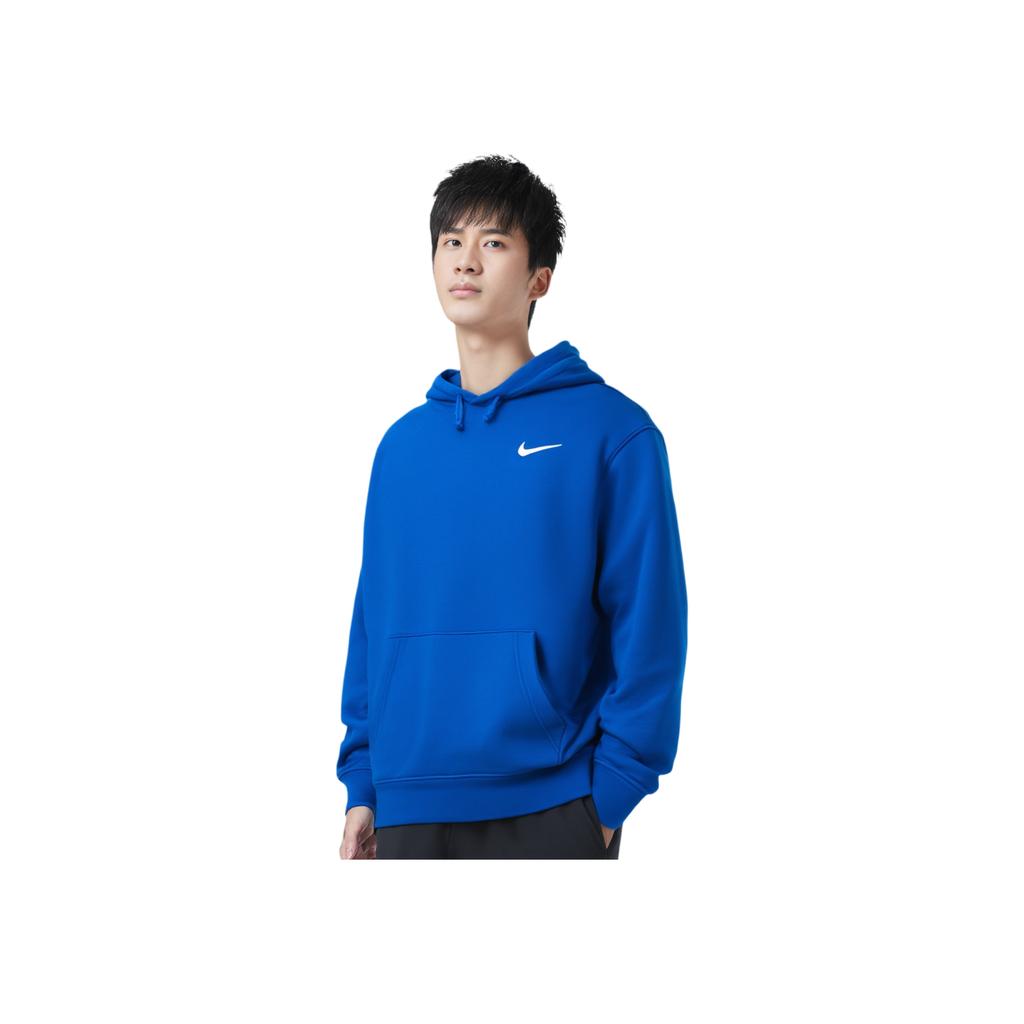 Nike Logo Comfortable Casual Sports Long Sleeve Hoodie Men hoodies Royal-Blue White HF1177-493