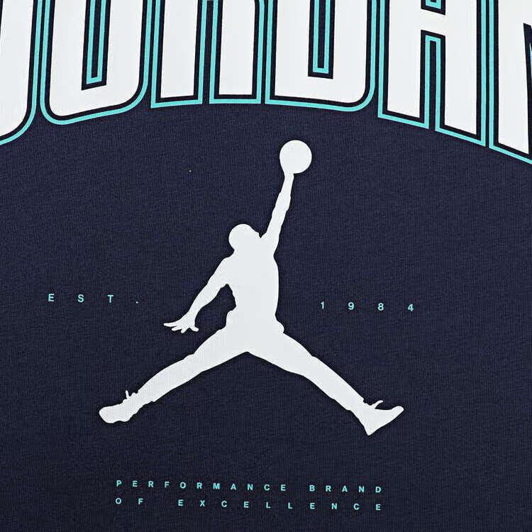 Jordan City 88 Crew Comfortable Pullover Short Sleeve T-Shirt Men T-Shirts Navy-Blue HQ0010-410