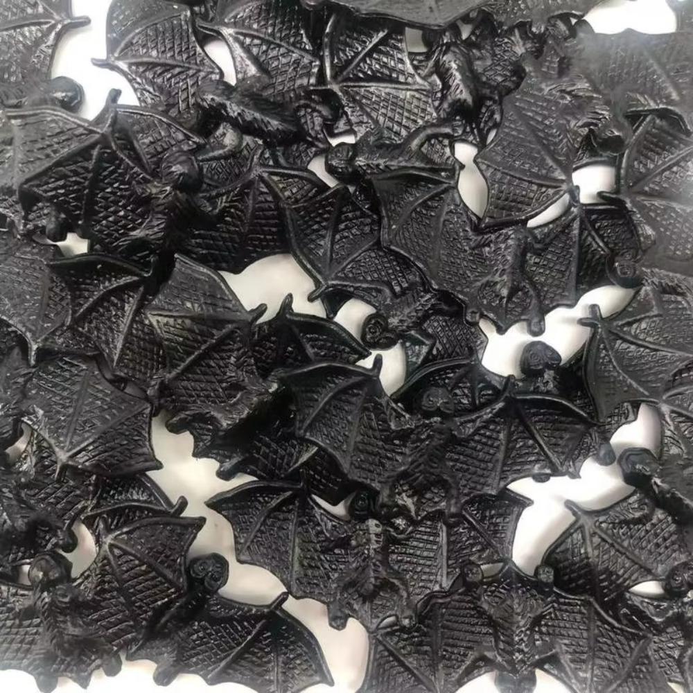 100PCS DIY Decoration Plastic Fake Bat Plastic Novelty Toy Horrible Prank Toys  Children
