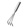Stainless Steel Garden Hand Rake Manual Weeding Removal Puller Small Leaf Rakes  Loosening Soil