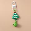 Cute Christmas Santa Clause Keychain Gingerbread Man Key Ring Pendant for Women Girls Handbag Decor DIY X'MAS Jewelry  Gifts