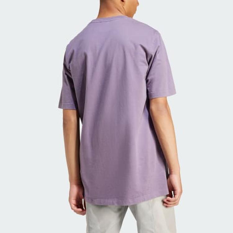 Adidas Adicolor Outline Trefoil Tee Shadow Violet Men Streetwear IR7992