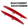 Lasting 1Pair Rear Bumper Reflector Light Left & Right Reflective Sheet For BMW X4 F26 Series 2013-2016 63147338807 63147338808