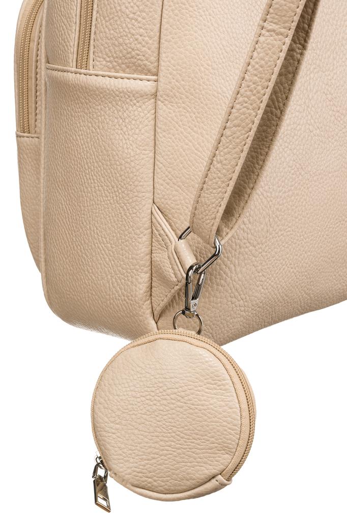 Women's PU Backpack R-PZP-01-9922 Beige
