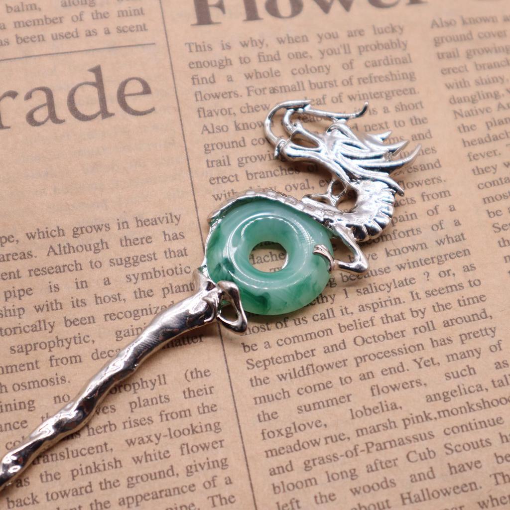 Tokariri Hair Hairpin for Japanese and Perfect for Entrance and Dragon and Flower Ornament, Clothing, Yukata, Kimono, Weddings, After-Parties,