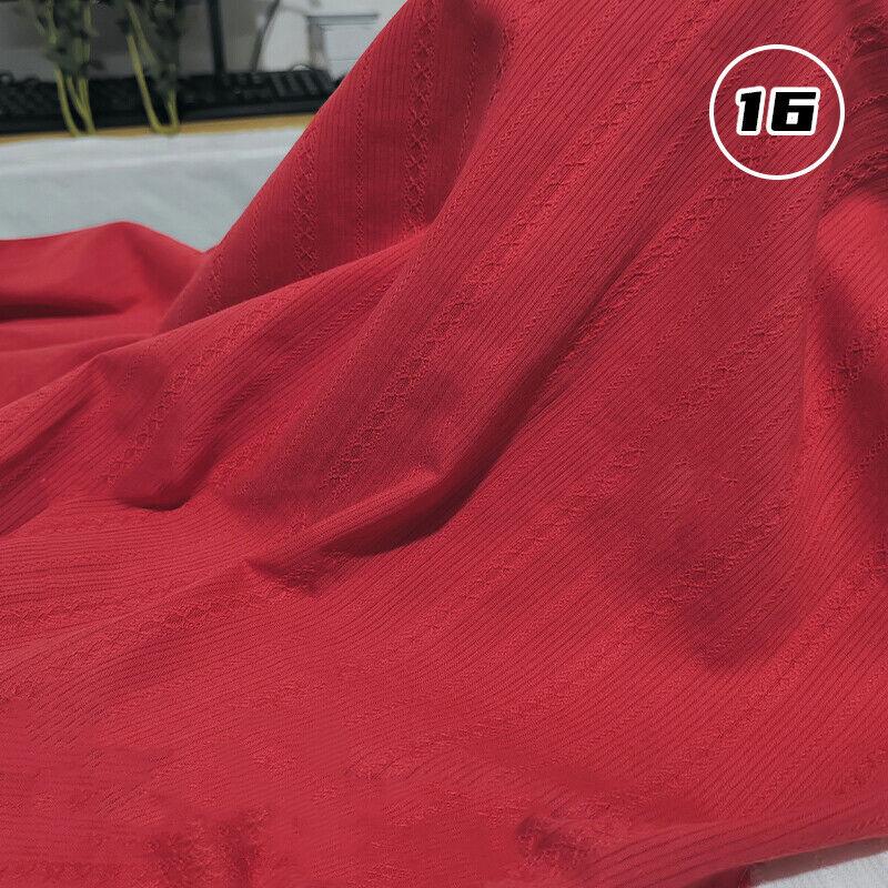 Cotton Jacquard Strip Breathable Soft Clothing Skin Friendly Fabric DIY Dress Mosquito Net Patchwork Needlework Clothing Supplie
