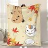 N-Natsumes B-Book Of F-Friends Throw Kid-Friendly Flannel Throw Blanket Soft Warm Anti-Static Washable All Season