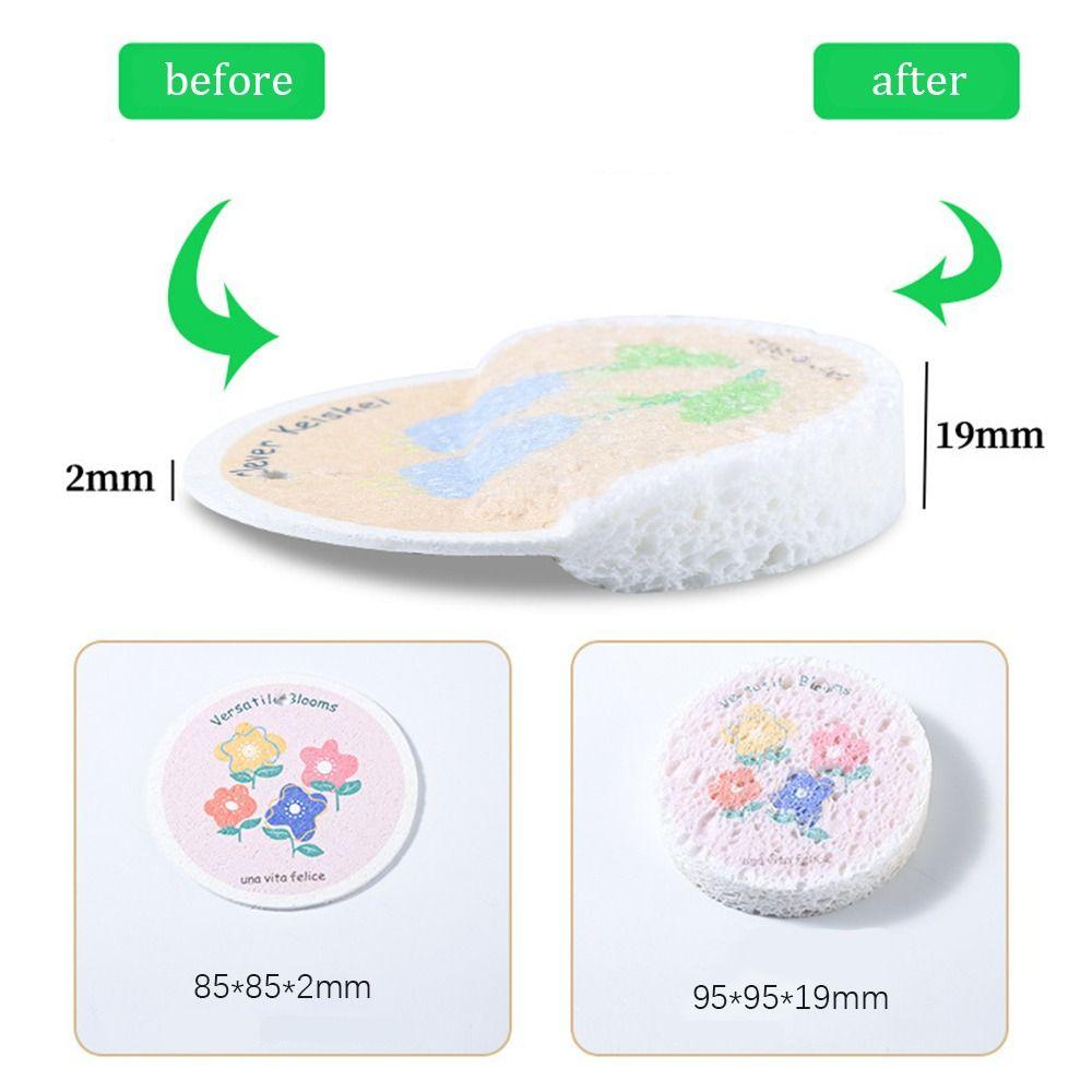 4Pcs Magic Wipe Cleaning Sponges Cotton Scouring Pads Wood Pulp Dishwashing Sponge Melamine Dishcloth Wood Pulp Washing Tool