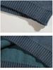 Men’s Retro Gradient Color Block Sweater - Autumn/Winter Loose Knit Pullover