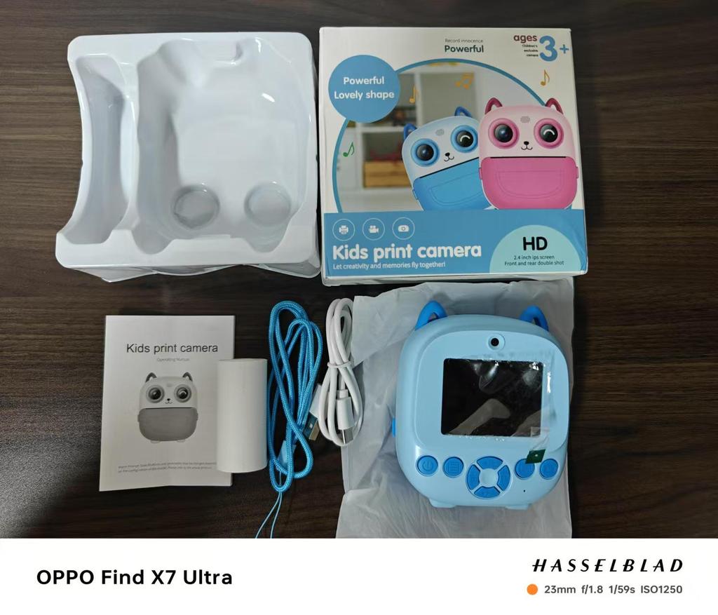 S5 HD Mini Dual Instant Camera for Kids - Thermal Cartoon Printing